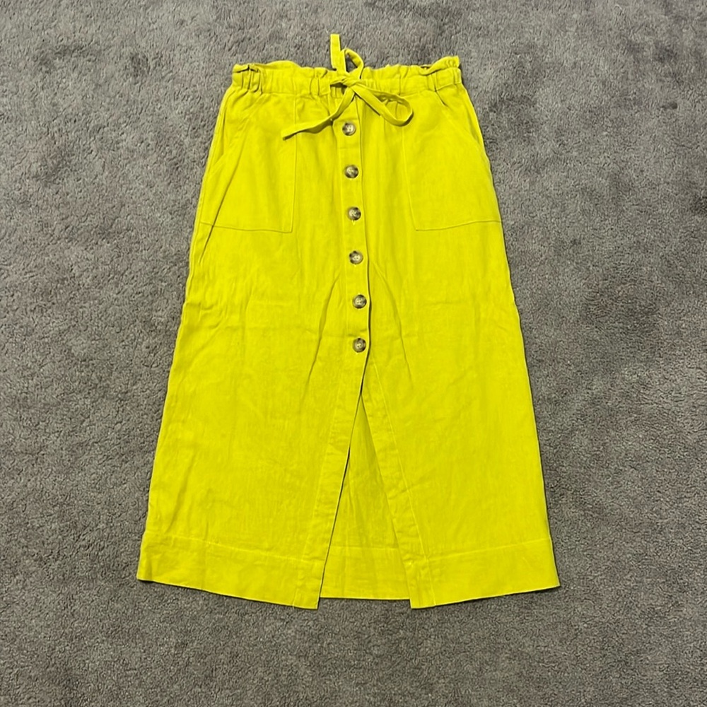 Mustard yellow long skirt